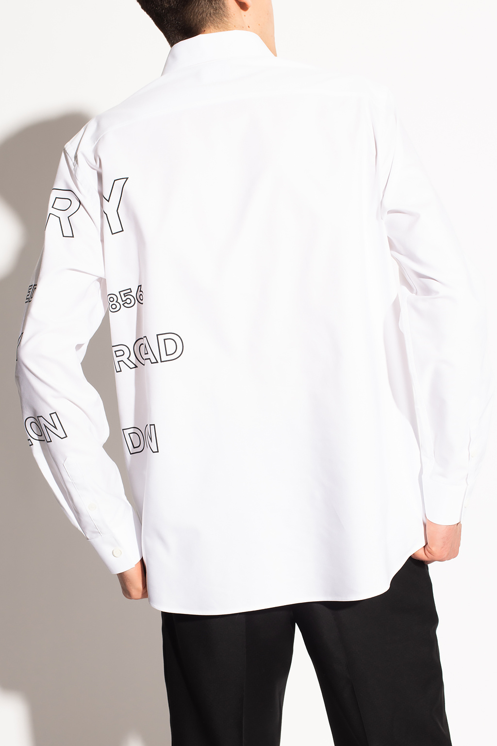 Burberry SS23 Men's Gothic Logo Print T-shirt White - Cheap